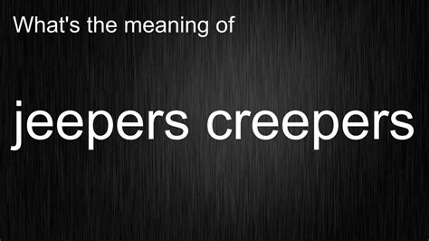 jeepers creepers lyrics meaning.